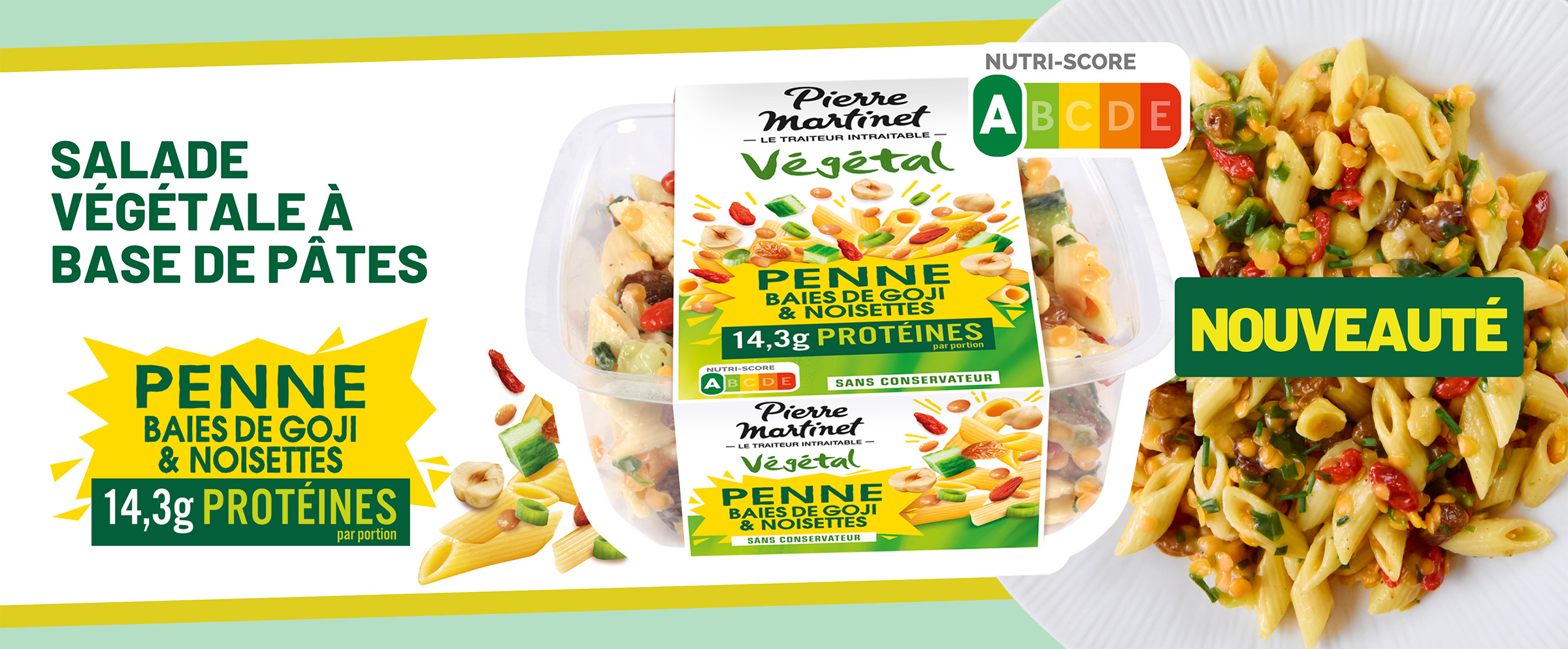 Salade Végétale de Penne Baies de Goji & Noisettes 