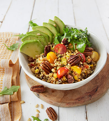 Bowl végétarien quinoa croquant