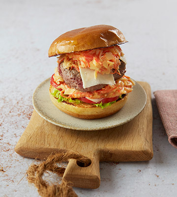 Le Burger du marché au coleslaw
