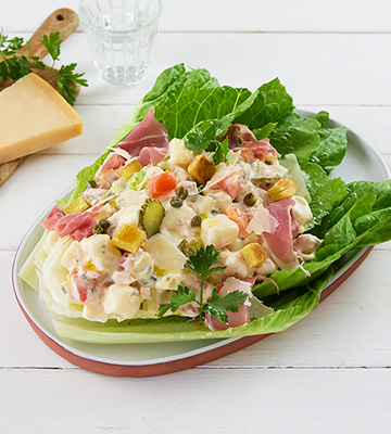 Salade pi&eacute;montaise fa&ccedil;on C&eacute;sar