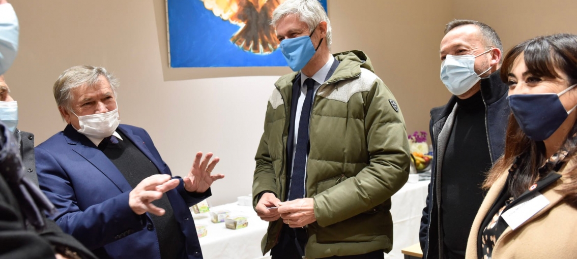 Visite de Laurent Wauquiez (Président Région ARA)