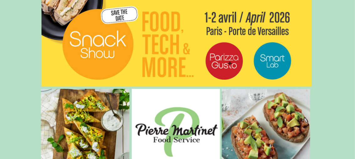 Rendez-vous au salon du Snack à Paris les 1er et 2 avril 2026