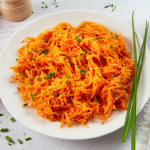 Carottes râpées à la ciboulette