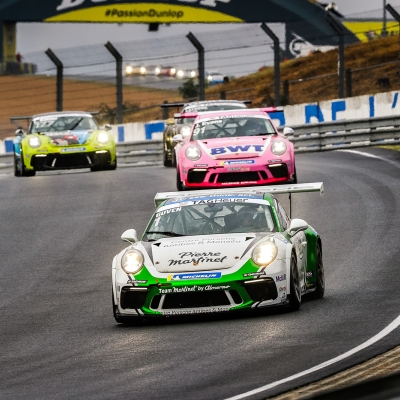 Güven sur le podium de la Porsche Carrera Cup Le Mans