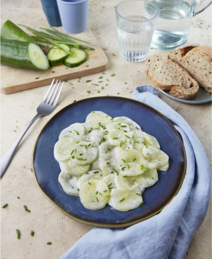 Salade de Concombres à la ciboulette