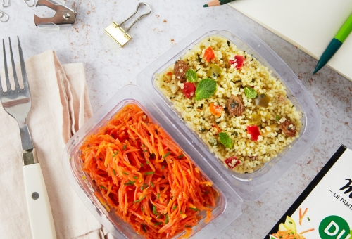Duo Carottes râpées et Taboulé Oriental 