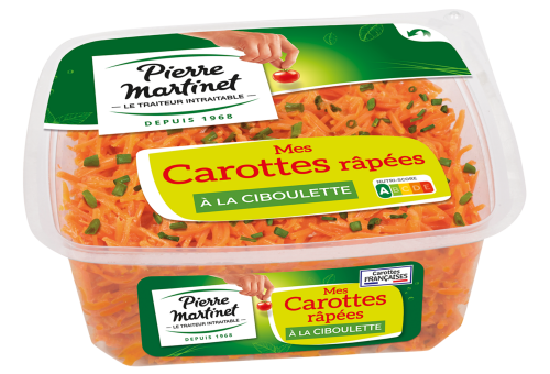 Carottes râpées à la ciboulette
