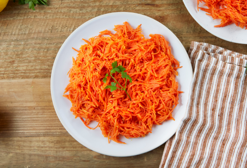 Carottes râpées à l'Huile d'Olive vierge extra