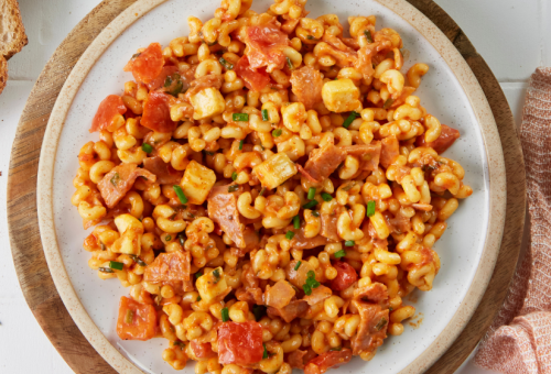 Salade de Coquillettes Jambon Emmental - Sauce Ketchup