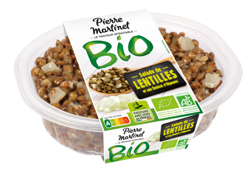 Salade de Lentilles et son émincé d'oignons  BIO