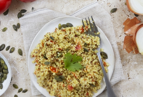 Salade de Quinoa aux Tomates et Graines de Courge BIO
