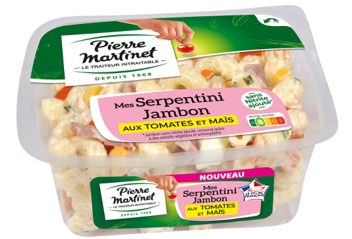 Salade de Pâtes Serpentini  Jambon Tomates et Maïs 
