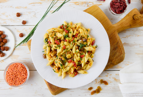 Salade Végétale de Penne  Baies de Goji & Noisettes